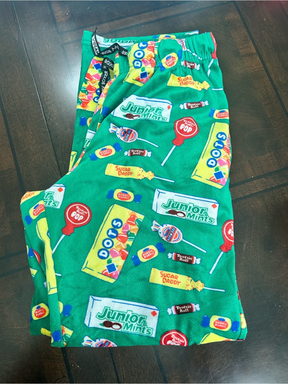 Novelty Candy Print Green Lounge Pants - Unbranded